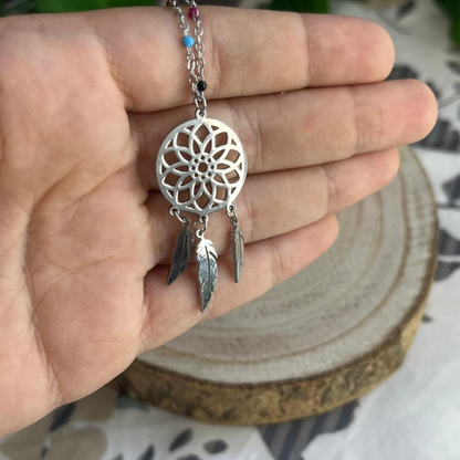 Collar Atrapa Sueños Acero