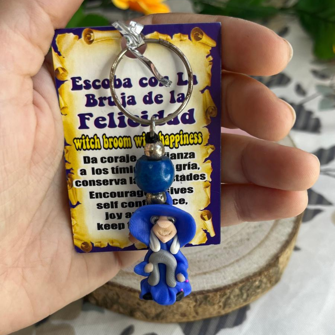 Llavero Bruja Felicidad