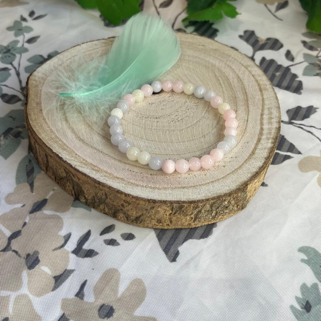 Pulsera Morganita 6mm